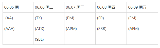 2023年6月acca考試時間