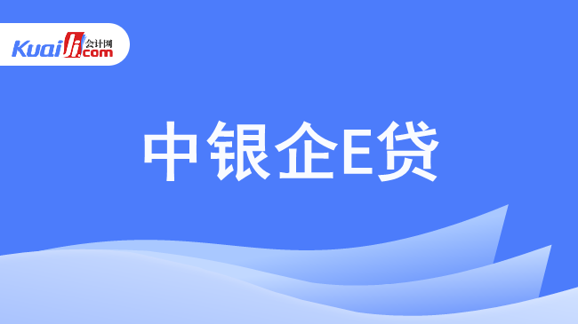 中银企E贷