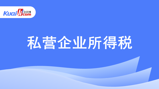 私营企业所得税