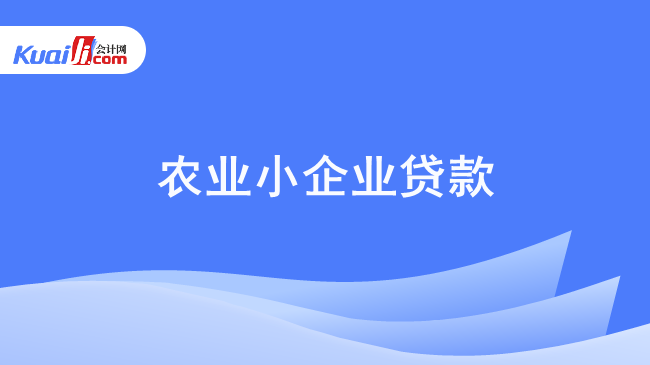 农业小企业贷款