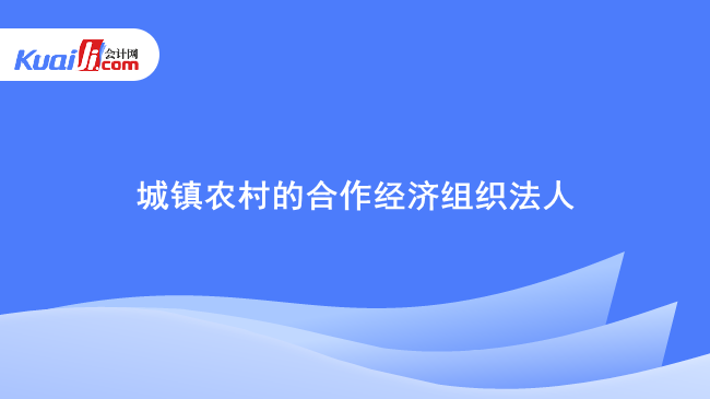 城镇农村的合作经济组织法人