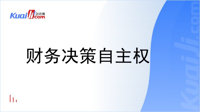 财务决策自主权