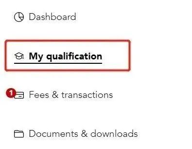 My qualification