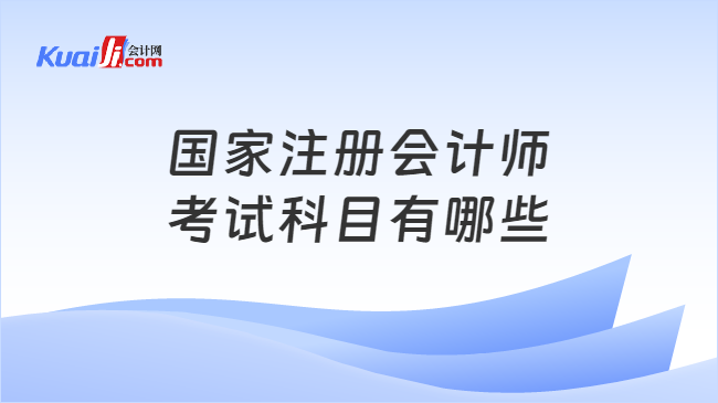 国家注册会计师\n考试科目有哪些