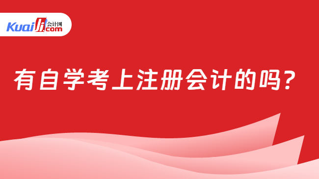 有自学考上注册会计的吗？