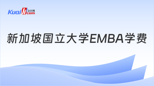 新加坡国立大学EMBA学费