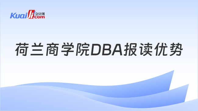 荷兰商学院DBA报读优势