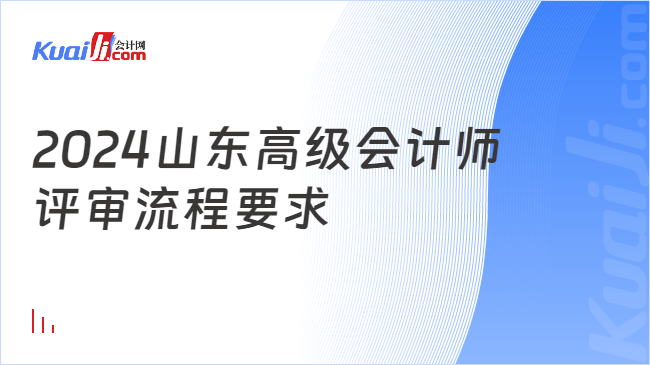 2024山东高级会计师\n评审流程要求