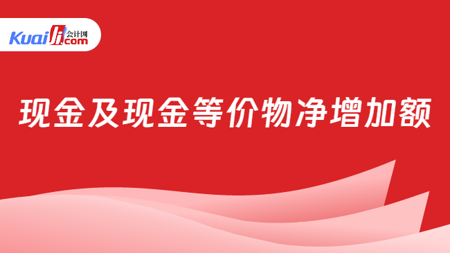 现金及现金等价物净增加额