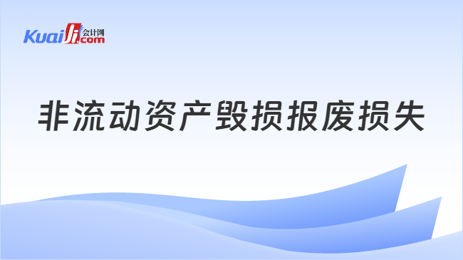 非流动资产毁损报废损失