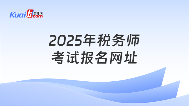 2025年税务师考试报名网址