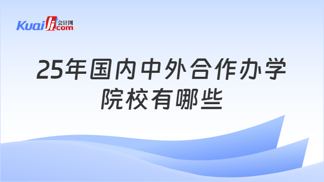 25年国内中外合作办学\n院校有哪些