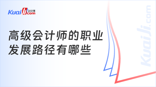 高级会计师的职业\n发展路径有哪些