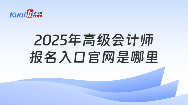 2025年高级会计师\n报名入口官网是哪里