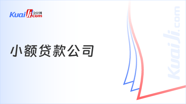小额贷款公司