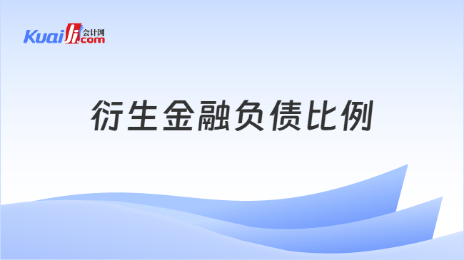衍生金融负债比例