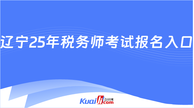 辽宁25年税务师考试报名入口