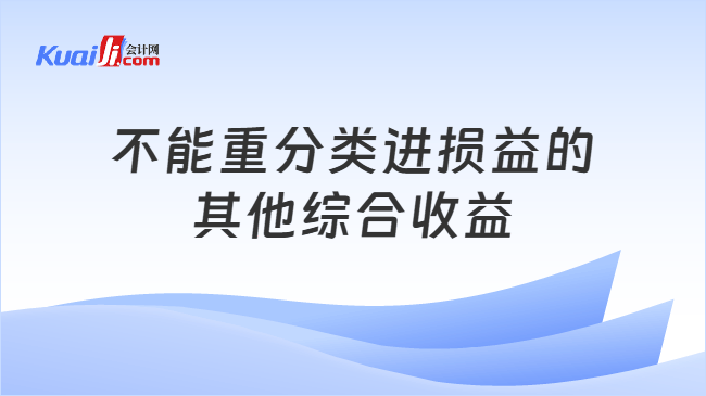 不能重分类进损益的其他综合收益