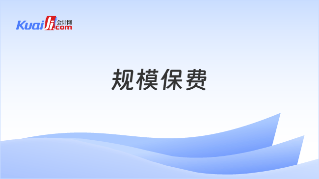规模保费