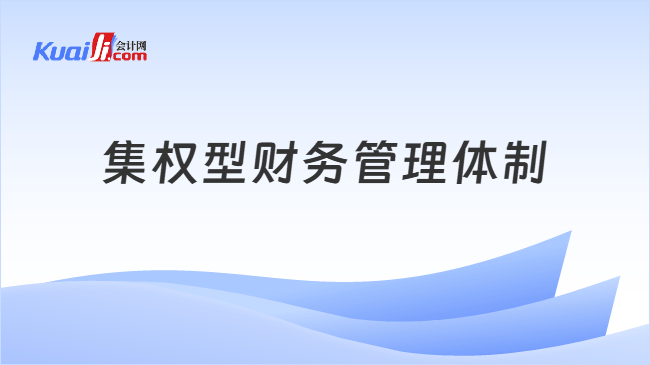 集权型财务管理体制